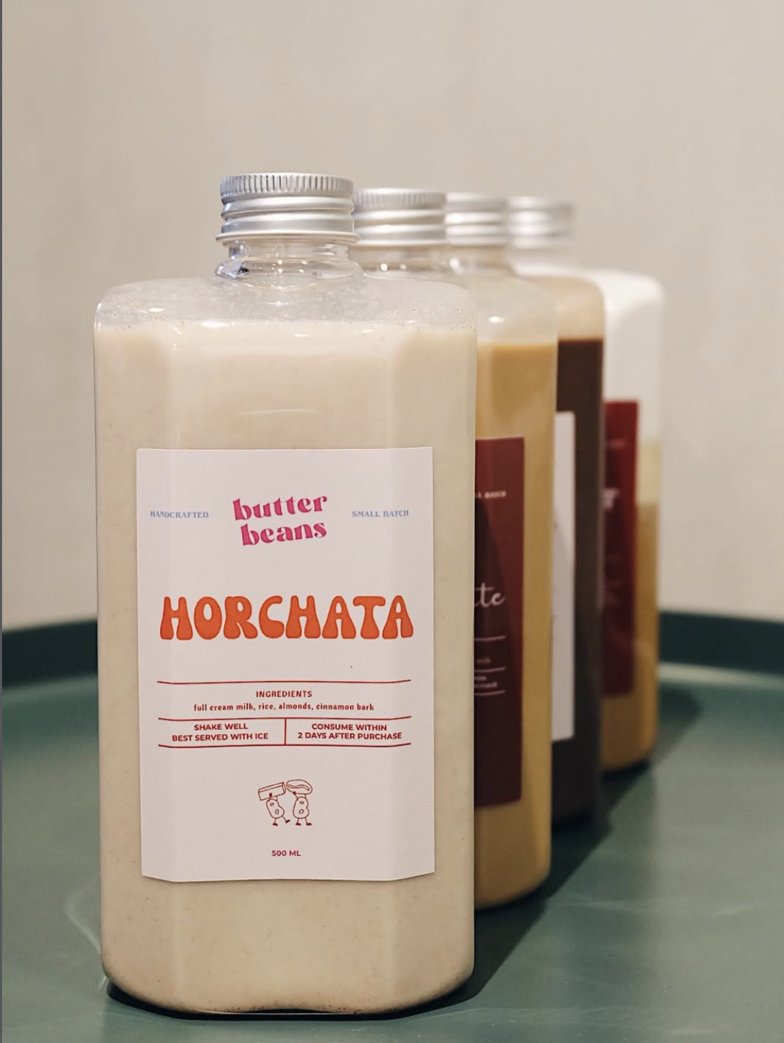 Bottle lineup of 500ml drinks